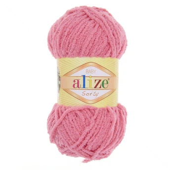 Пряжа Alize Softy 50 г, 115 м, Розовая 265, 1 моток (YAR-023259)