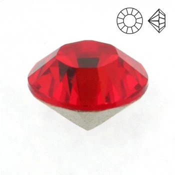 Стразы стеклянные конусные SS6 (2,0 мм), Красные, 10 шт (STR-003491) Polimex