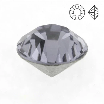 Стразы стеклянные конусные SS10 (2,8 мм), Серые, 10 шт (STR-009716) Polimex