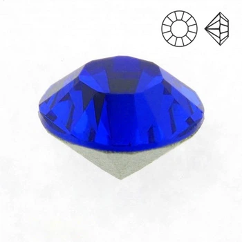 Стразы стеклянные конусные SS6 (2,0 мм), Синие, 10 шт (STR-002244) Polimex