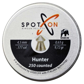 Кулі для пневматики Spoton Hunter 0,63 кал.4.5мм 250шт (050840)