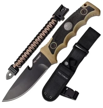Нож для выживания Tac FORCE набор нож и браслет карманный