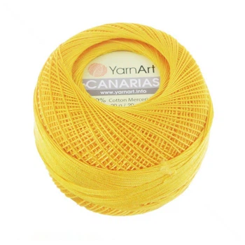 Пряжа YarnArt Canarias 20 г, 203 м, Жовта 6347, 1 моток (YAR