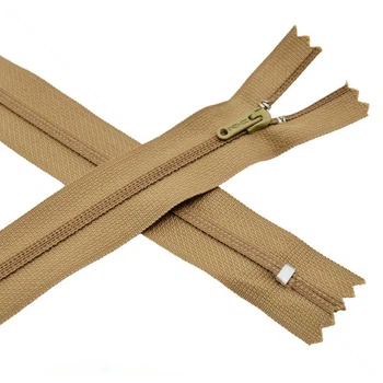 Молния брючная спиральная полупотайная неразъемная, 20 см, Тип 3, Горчичная, 1 шт (ZIP-020716) Polimex