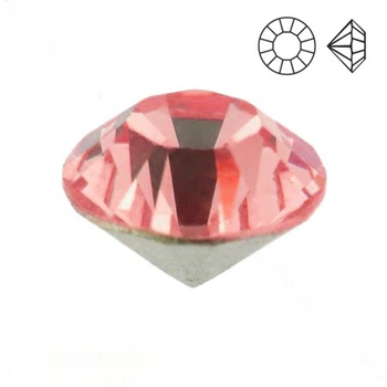 Стразы стеклянные конусные SS11 (3,0 мм), Розовые, 10 шт (STR-018812) Polimex