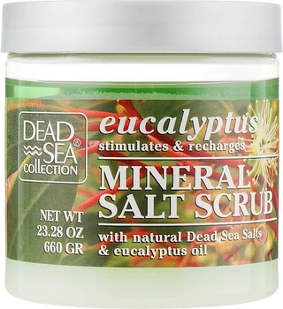 Скраб для тела с минералами Мертвого моря и маслом эвкалипта - Dead Sea Collection Eucalyptus Mineral Salt Scrub 660g (862613-58819)