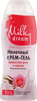 Крем-гель для душа "Дамасская роза и ваниль" - Milky Dream 300ml (446453-34054)