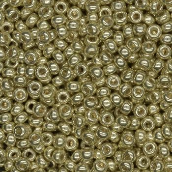 Бисер японский Miyuki круглый RR 11/0 №5102 Duracoat Galvanized, Золотистый, 5 г (BIS-045719)