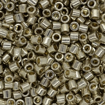 Бісер японський Miyuki Delica 8/0 DBL1831, Duracoat Galvanized, Сріблястий
