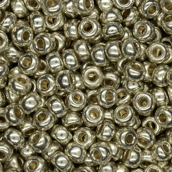 Бисер японский Miyuki круглый RR 6/0 №4201, Duracoat Galvanized, Серебристый, 5 г (BIS-046037)