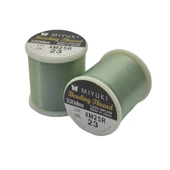 Нить для бисера Miyuki 23, Зеленая светлая, 50 м (MUL-045299)