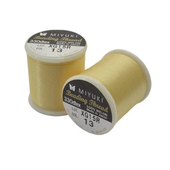 Нить для бисера Miyuki 13, Желтая, 50 м (MUL-045289)
