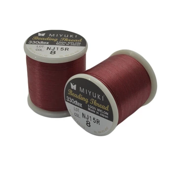 Нить для бисера Miyuki 08, Красная, 50 м (MUL-045284)