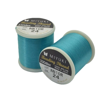 Нить для бисера Miyuki 24, Бирюзовая, 50 м (MUL-045300)