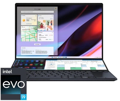 Ноутбук ASUS 14.5" Zenbook Pro 14 Duo UX8402VV-P1046/Intel i9-13900H/32GB/2TBSSD/GF 4060-8/DOS/Black (UX8402VV-P1046)