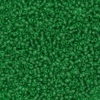 Бисер чешский 14/0, №50100, Зеленый, Прозрачный, 3 г (BIS-048037) Preciosa