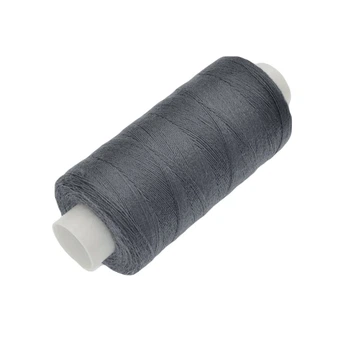 Нитка поліестерова KIWI №40/2, col.346, Сіра темна, 366 м (MUL-046776) Polimex