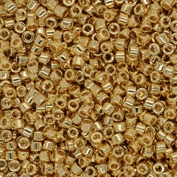 Бисер японский Miyuki Delica 11/0 DB31, Позолота 24 kt, 1 г (BIS-049653)