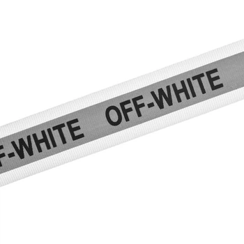 Тесьма светоотражающая на ленте OFF-WHITE, 25 мм, Белая, 1 м (LEN-042357) Polimex