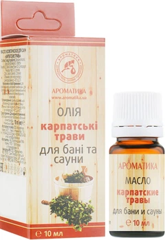 Эфирное масло для бани и сауны "Карпатские травы" - Ароматика 10ml (296851-26676)