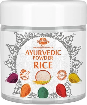 Аюрведична пудра "Рис" - Naturalissimo Ayurvedic Powder Rice 100g (856869-32571)