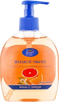 Жидкое мыло с витамином Е "Апельсин и Грейпфрут" - Flower Shop 300ml (369129-37274)