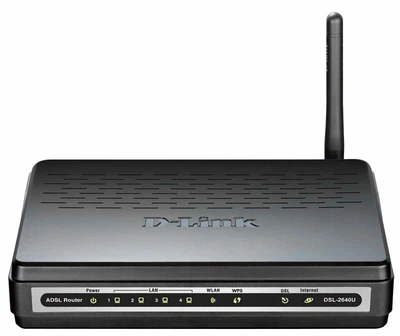 Роутер D-Link ADSL DSL-2640U Black 802.11n (DSL-2640U)