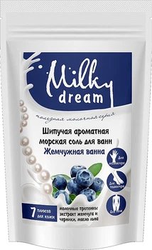 Шипуча ароматна морська сіль для ванн "Перлина ванна" - Milky Dream (дой-пак) 300g (912022-36659)