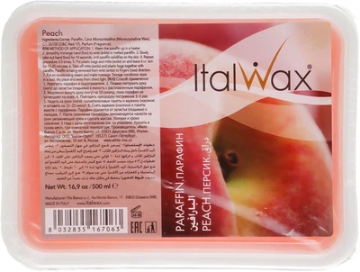 Парафін косметичний "Персик" - ItalWax Paraffin Peach 500ml (677507-34811)