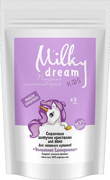 Шипуча ароматна морська сіль для ванн "Чарівна Єдиноріжка" - Milky Dream Kids (дой-пак) 300g (912033-30036)