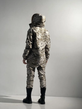 Зимний костюм 'Terra Hot' светлый пиксель женский + бафф хаки и перчатки XL