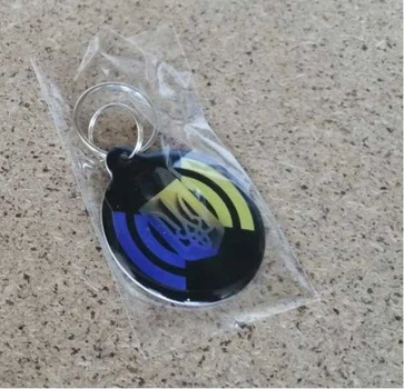 Брелок комбінований RFID EM+ MF EM Marine (круглий, пластик, колір UA)