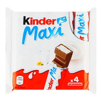 Шоколад Kinder Maxi молочный с молочной начинкой 84 г (8000500155646)