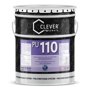 Полиуретановая гидроизоляция Clever PU Base 110 серый ведро 25 кг