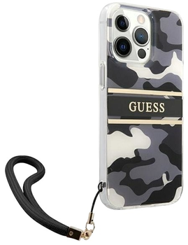 Панель Guess Camo Strap Collection для Apple iPhone 13/13 Pro Black (3666339023133)