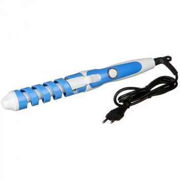 Плойка для укладки волос спиральная Nova 5377 White Blue (10966)