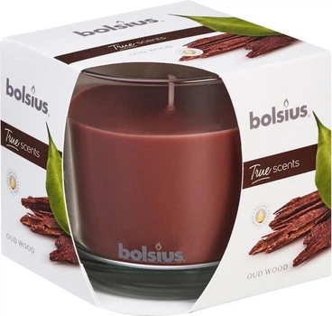 Свеча в стекле Bolsius 95/95 c ароматом сандалового дерева