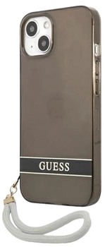 Панель Guess Translucent Strap для Apple iPhone 13 mini Black (3666339040598)