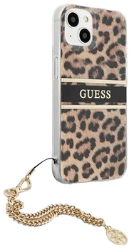 Панель Guess Gold Chain для Apple iPhone 13 mini Leopard (3666339023195)