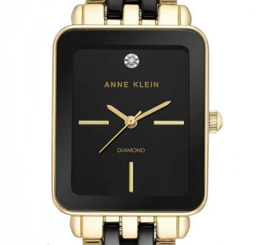Женские часы Anne Klein AK/3668BKGB Золото\Черный Нержавеющая сталь
