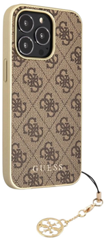 Панель Guess 4G Charms Collection для Apple iPhone 13 Pro Max Brown (3666339033460)