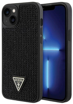 Панель Guess Rhinestone Triangle для Apple iPhone 14 Plus Black (3666339120023)