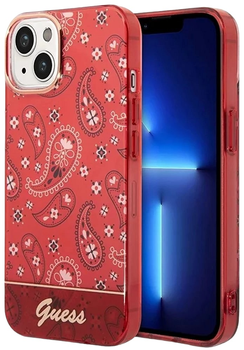 Панель Guess Bandana Paisley для Apple iPhone 14 Plus Red (3666339064051)