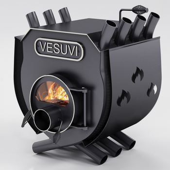 Піч Булер'ян "Vesuvi" з варильною поверхнею скло+захисний кожух 01