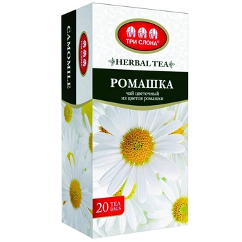 Чай Три слона Ромашка цветочный 1г*20 б/н (16)
