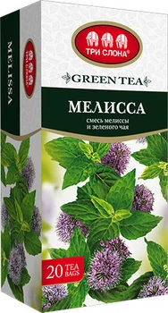 Чай Три слона Мелисса зел. 1,3г*20 б/н (16)