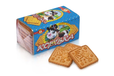 Печенье ХКФ "Коровка" сливочный вкус 180г (30)