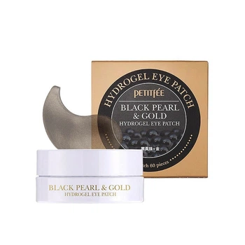 Гідрогелеві патчі для очей з золотом і чорними перлами Petitfee Black Pearl&Gold Hydrogel Eye Patch 60шт