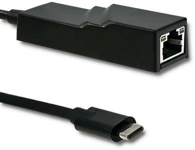 Adapter Qoltec USB Typ-C - RG-45 4K czarny (5901878503783)