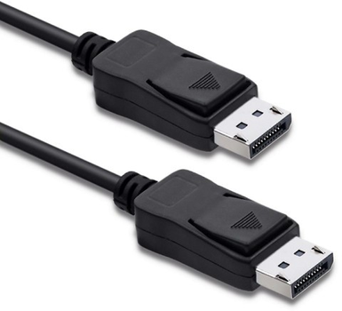 Кабель Qoltec DisplayPort v1.4 - DisplayPort v1.4 8K 0.5 m чорний (5901878505848)